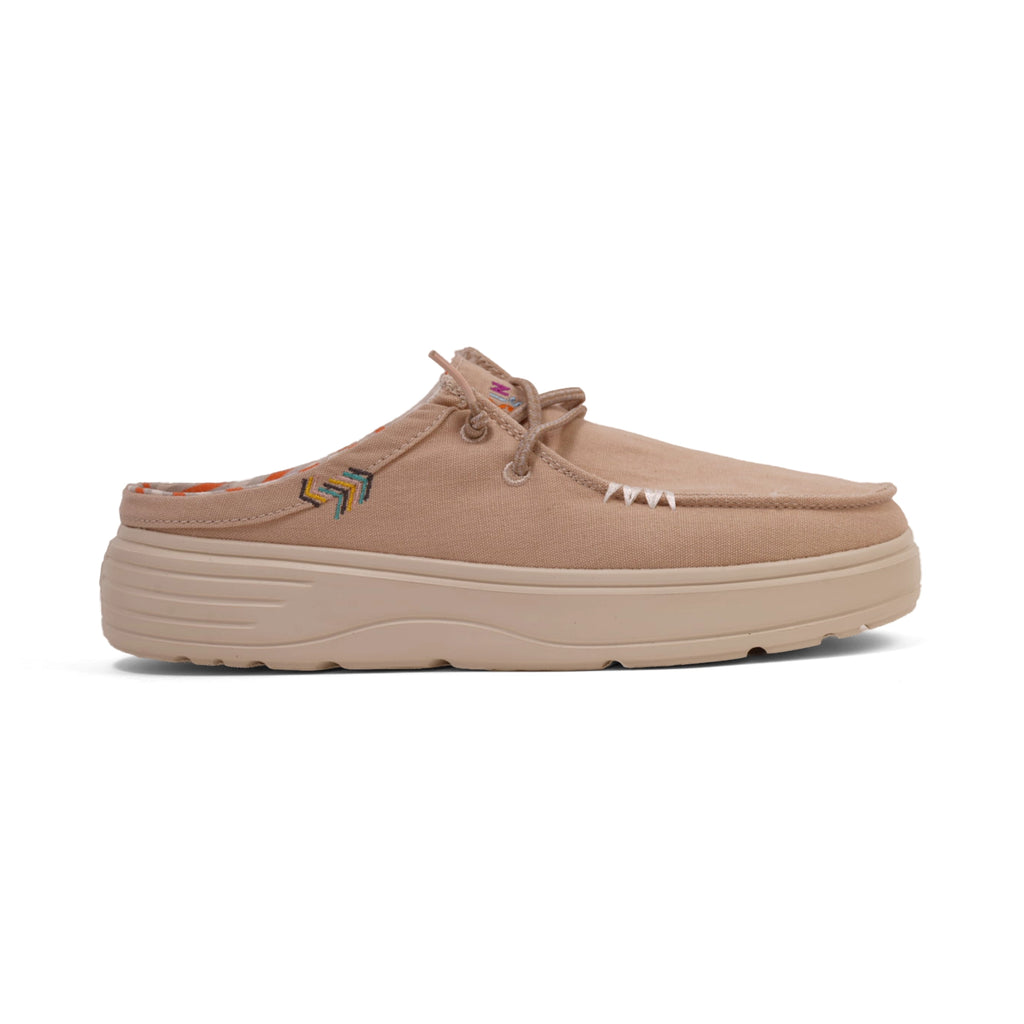 PITAS WOMEN CAPARICA ULTRALIGHT PLATFROM MULES -BEIGE - Sole Therapy