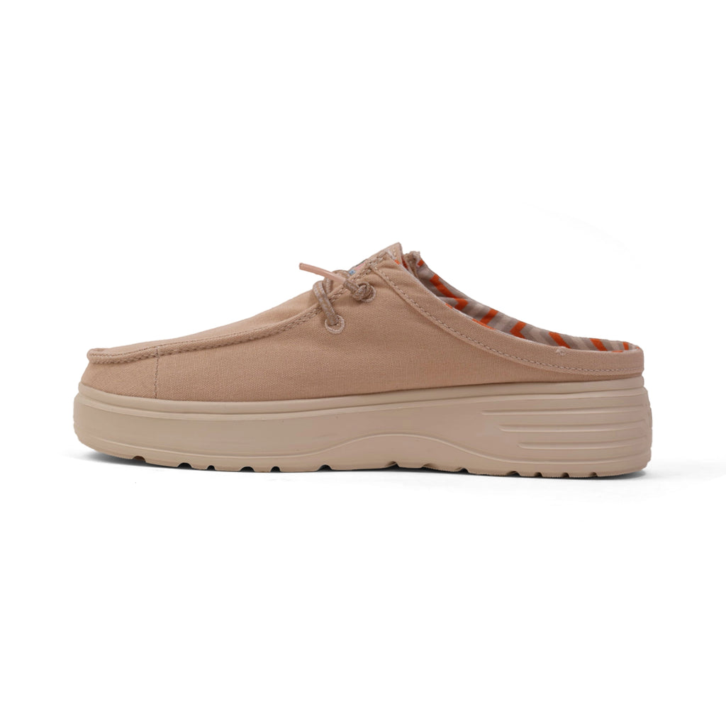 PITAS WOMEN CAPARICA ULTRALIGHT PLATFROM MULES -BEIGE - Sole Therapy
