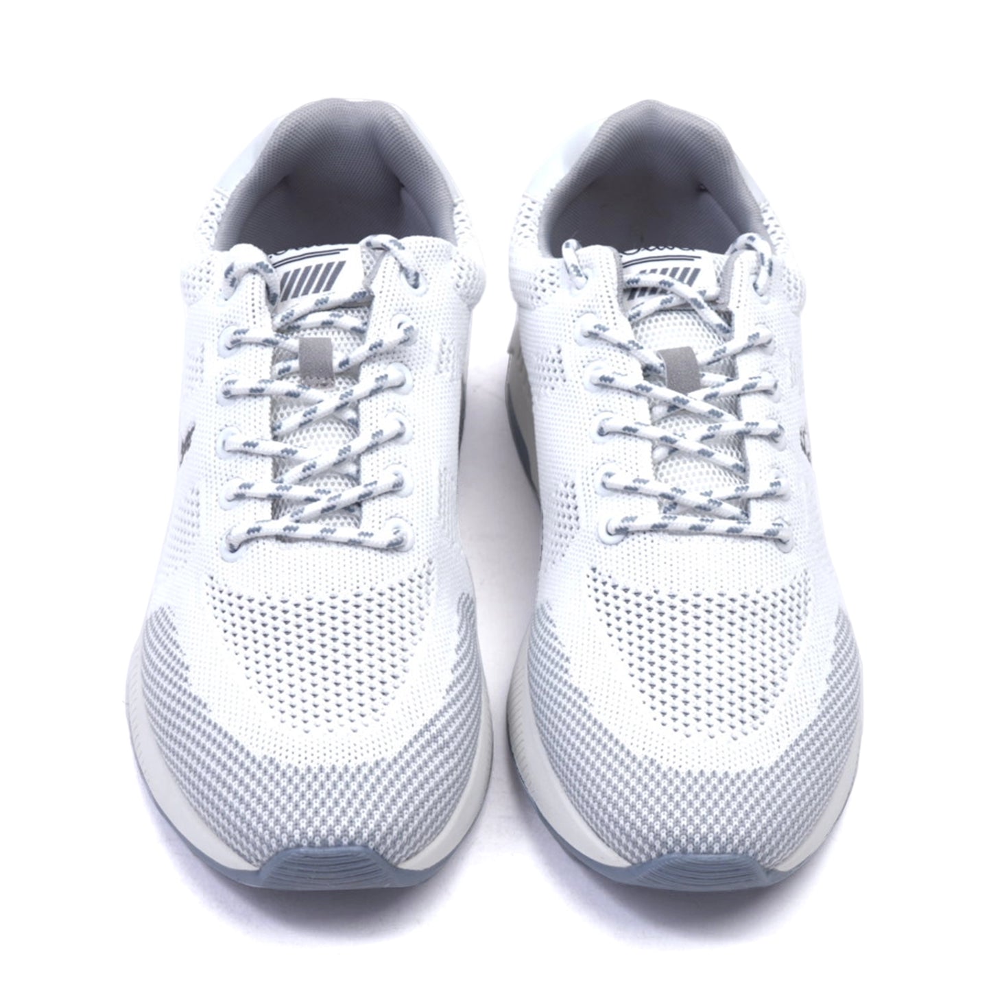 S.Oliver Breathable Men's Knit Sneakers White Grey - Sole Therapy