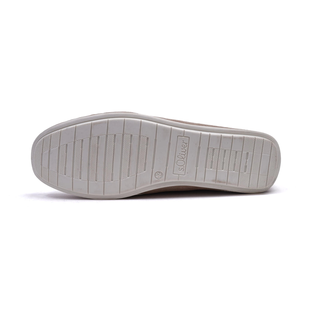 S.Oliver Men's Suede Loafers with Leather Trim Sand - Sole Therapy