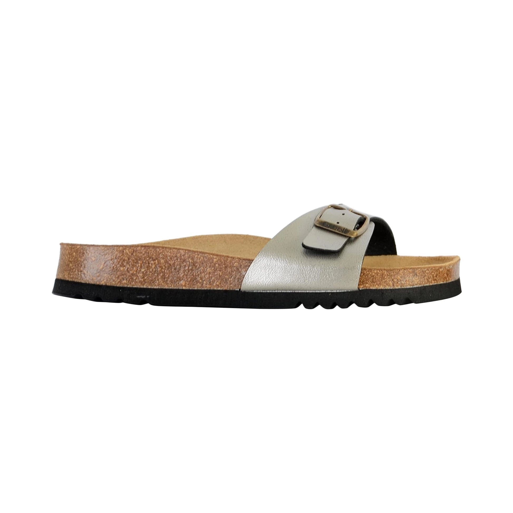 Scholl Estelle Ladies Sandal Anthracite - Sole Therapy