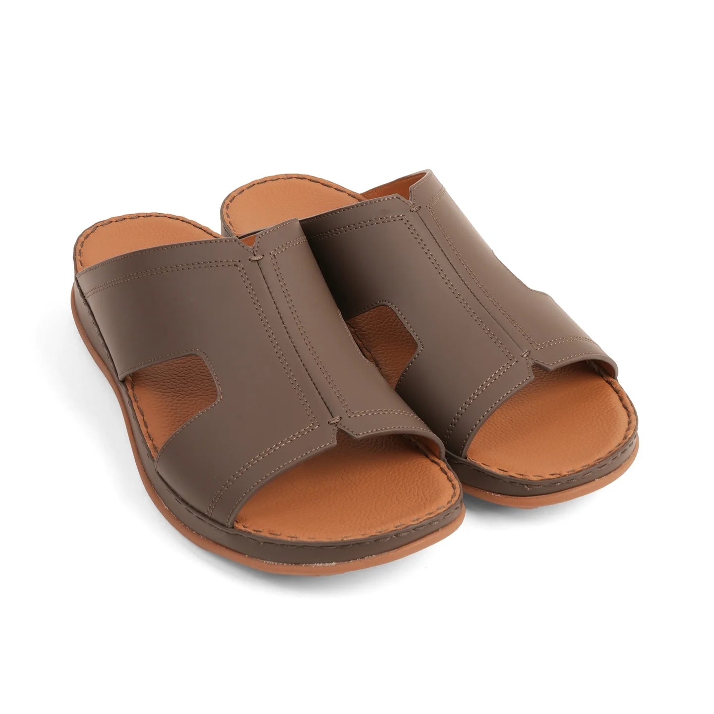 Timeless Unlined Hammered Classic Arabic Sandals Brown - Sole Therapy