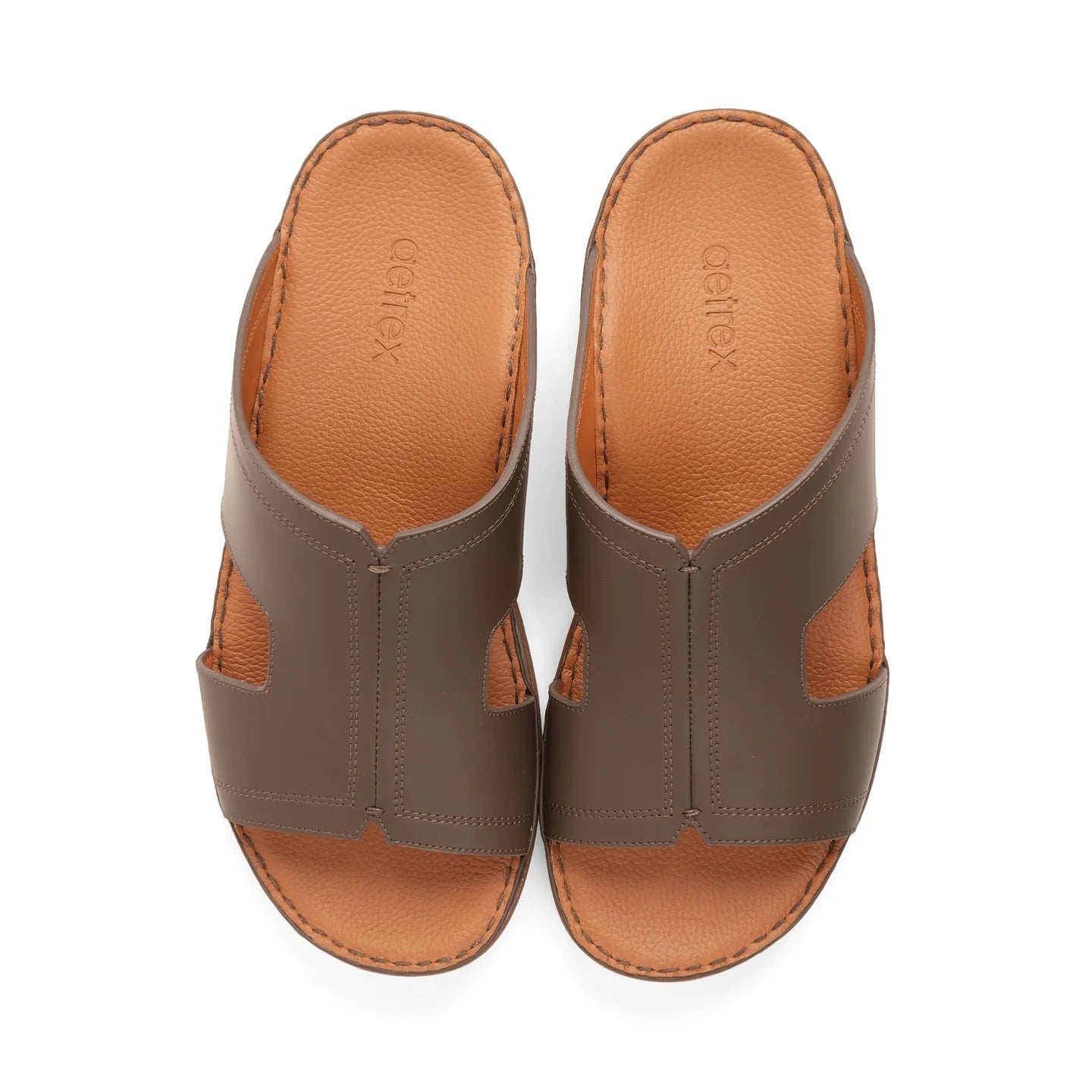 Timeless Unlined Hammered Classic Arabic Sandals Brown - Sole Therapy