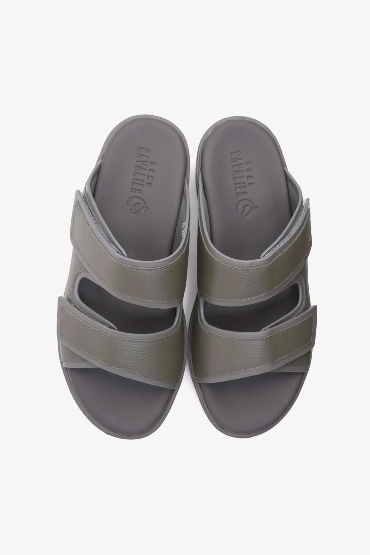Uomo Cavalier Men's Designer Strap Arabic Sandals Grey MSDCVJS506 - Sole Therapy