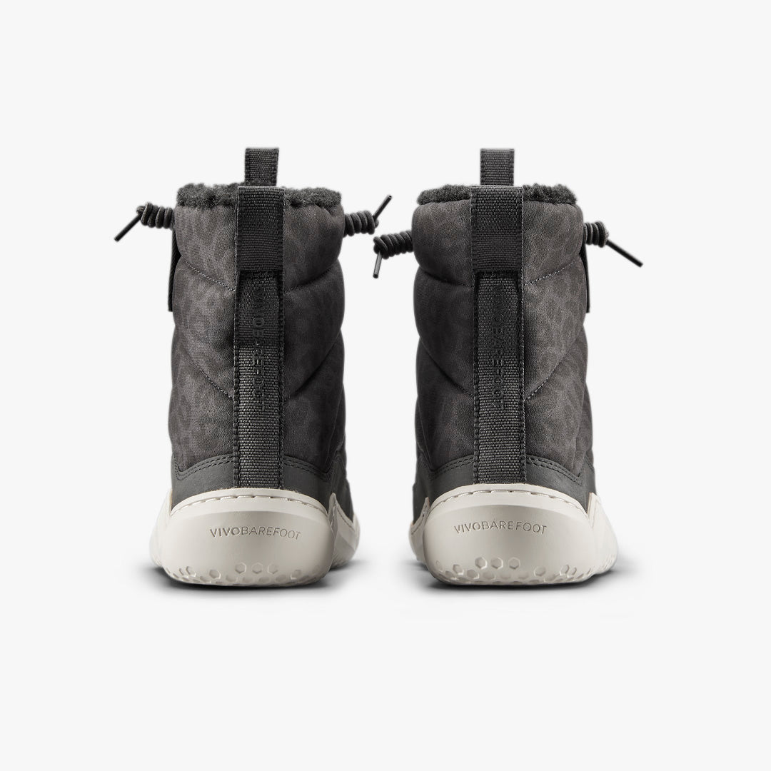 Vivobarefoot Gobi Hiber Womens Black Leopard - Sole Therapy