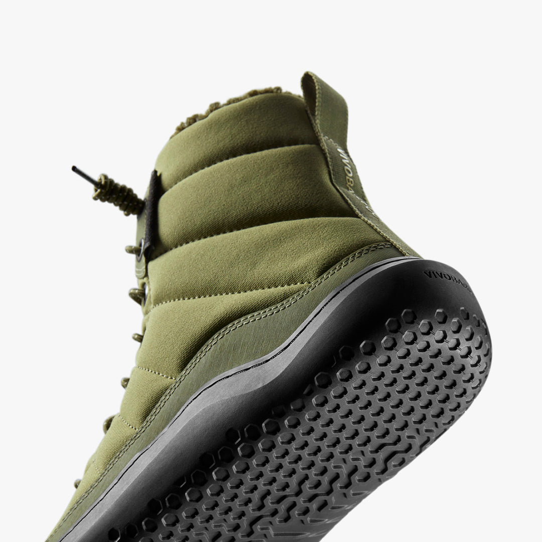 Vivobarefoot Gobi Hiber Womens Olive Green - Sole Therapy