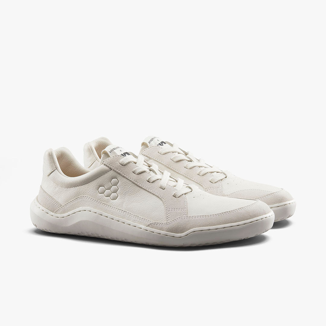Vivobarefoot Gobi II Sneaker Premium Leather Mens Limestone - Sole Therapy