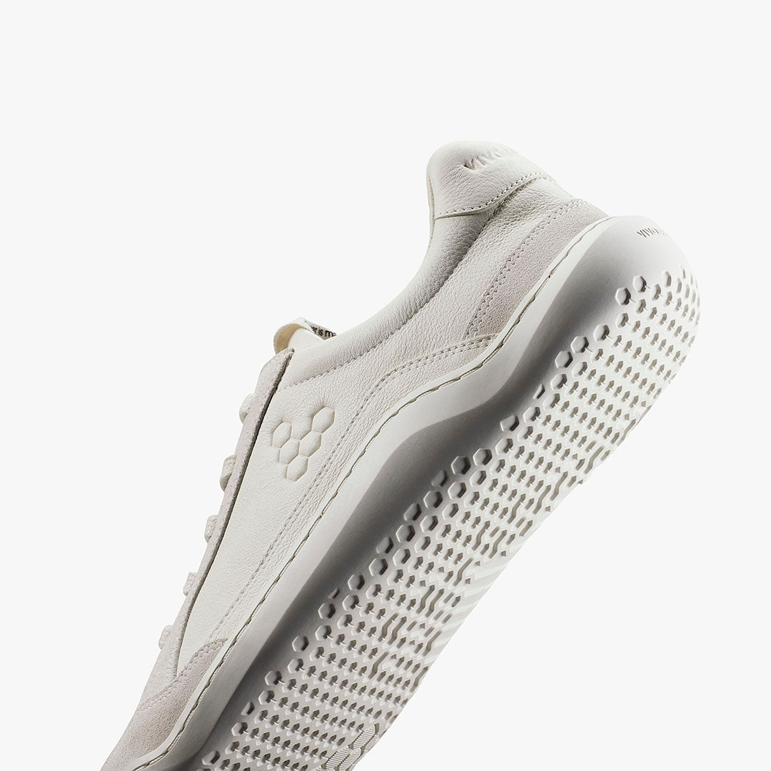 Vivobarefoot Gobi II Sneaker Premium Leather Mens Limestone - Sole Therapy