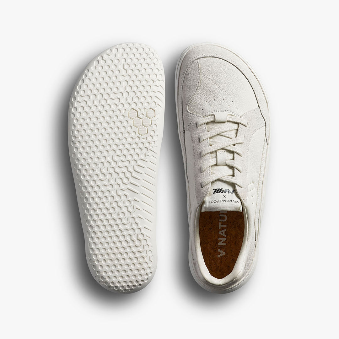 Vivobarefoot Gobi II Sneaker Premium Leather Mens Limestone - Sole Therapy
