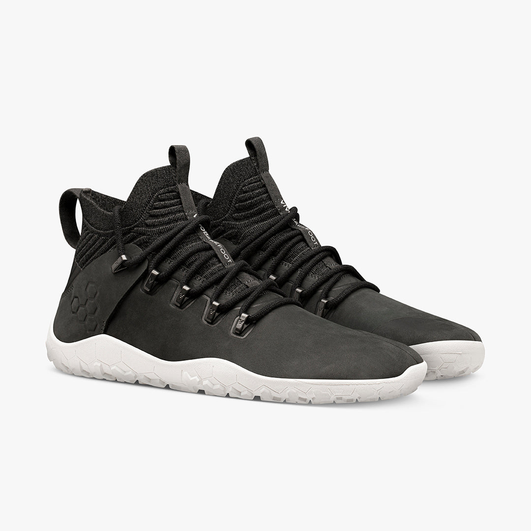 Vivobarefoot Magna Leather Fg Womens Obsidian - Sole Therapy