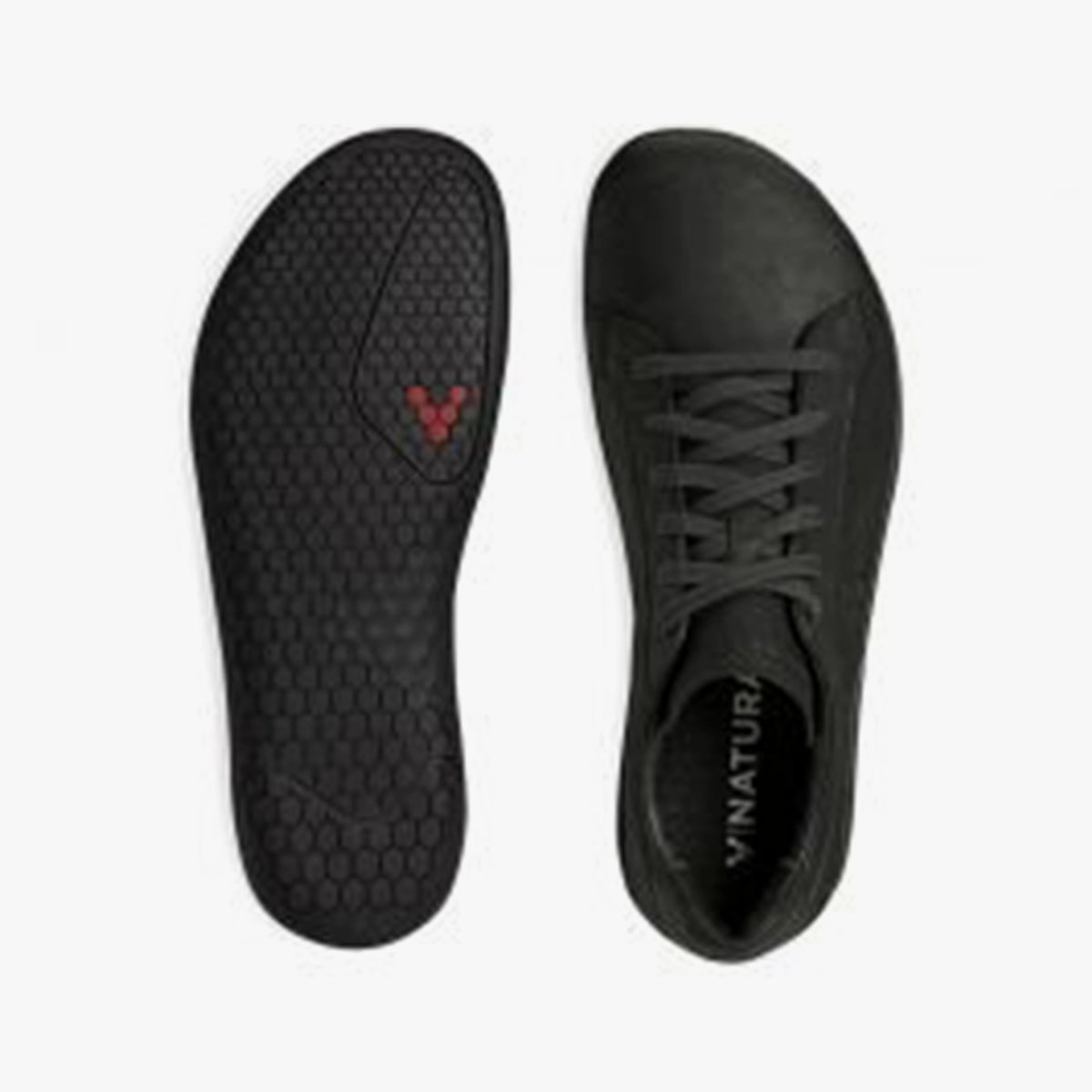 Vivobarefoot Men's Geo Court Black - Sole Therapy