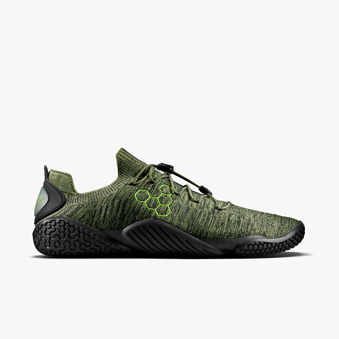Vivobarefoot  Motus Flex Men'S Forest Green-Acid Lime - Sole Therapy
