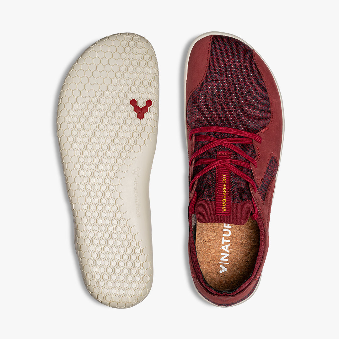 Vivobarefoot Primus Asana Ii Mens Burgundy - Sole Therapy