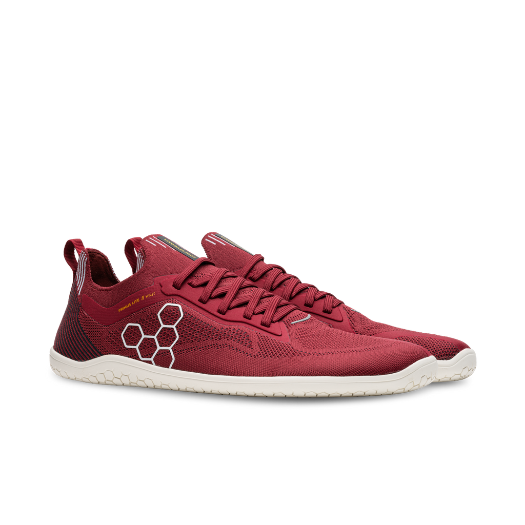 Vivobarefoot Primus Lite Knit Men's Burgundy - Sole Therapy
