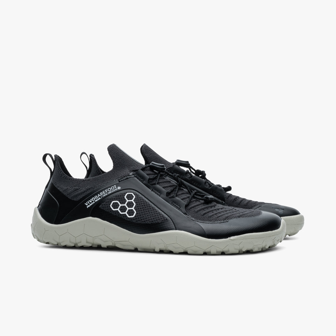 Vivobarefoot Primus Trail Knit Fg Womens Obsidian/Pelican - Sole Therapy