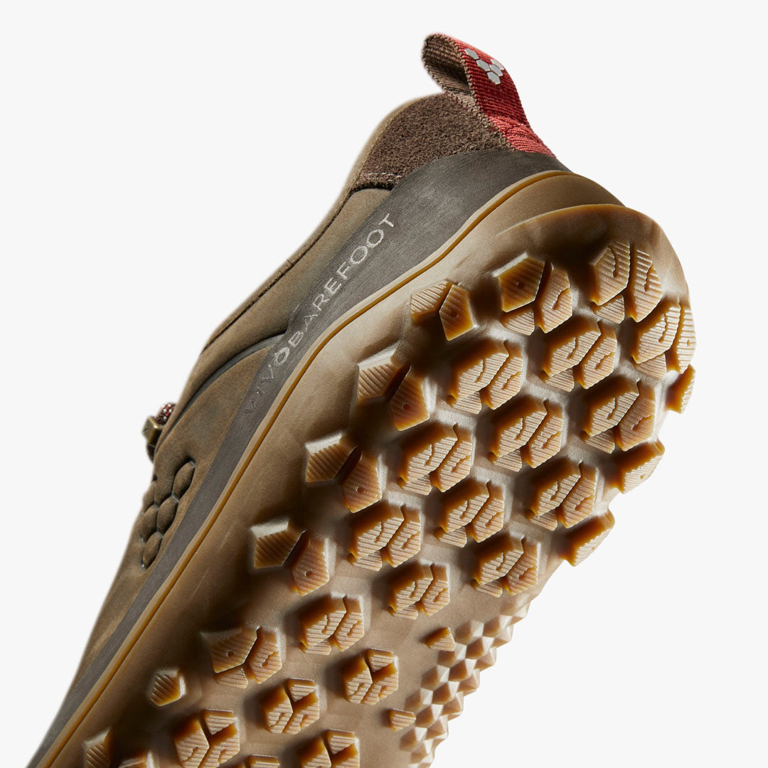 Vivobarefoot Tracker Leather Low Mens Bracken - Sole Therapy