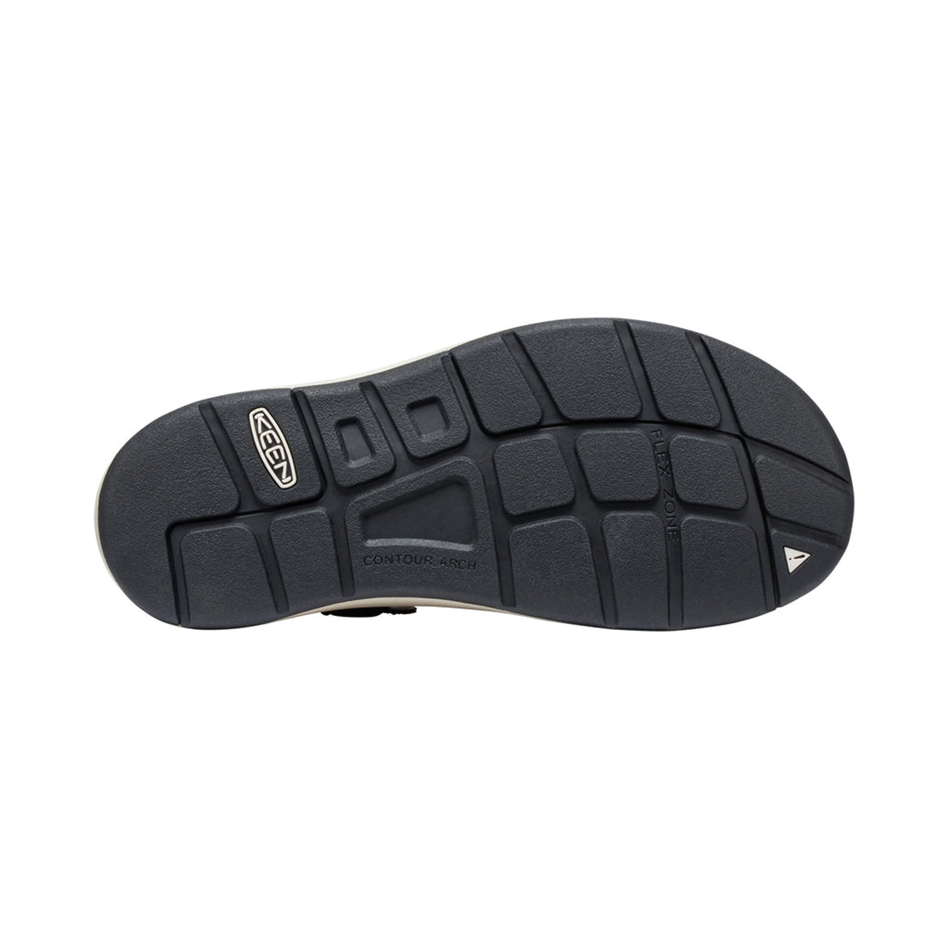 WOMEN UNEEK CANVAS FLAT SANDALS BLACK/BIRCH - Sole Therapy