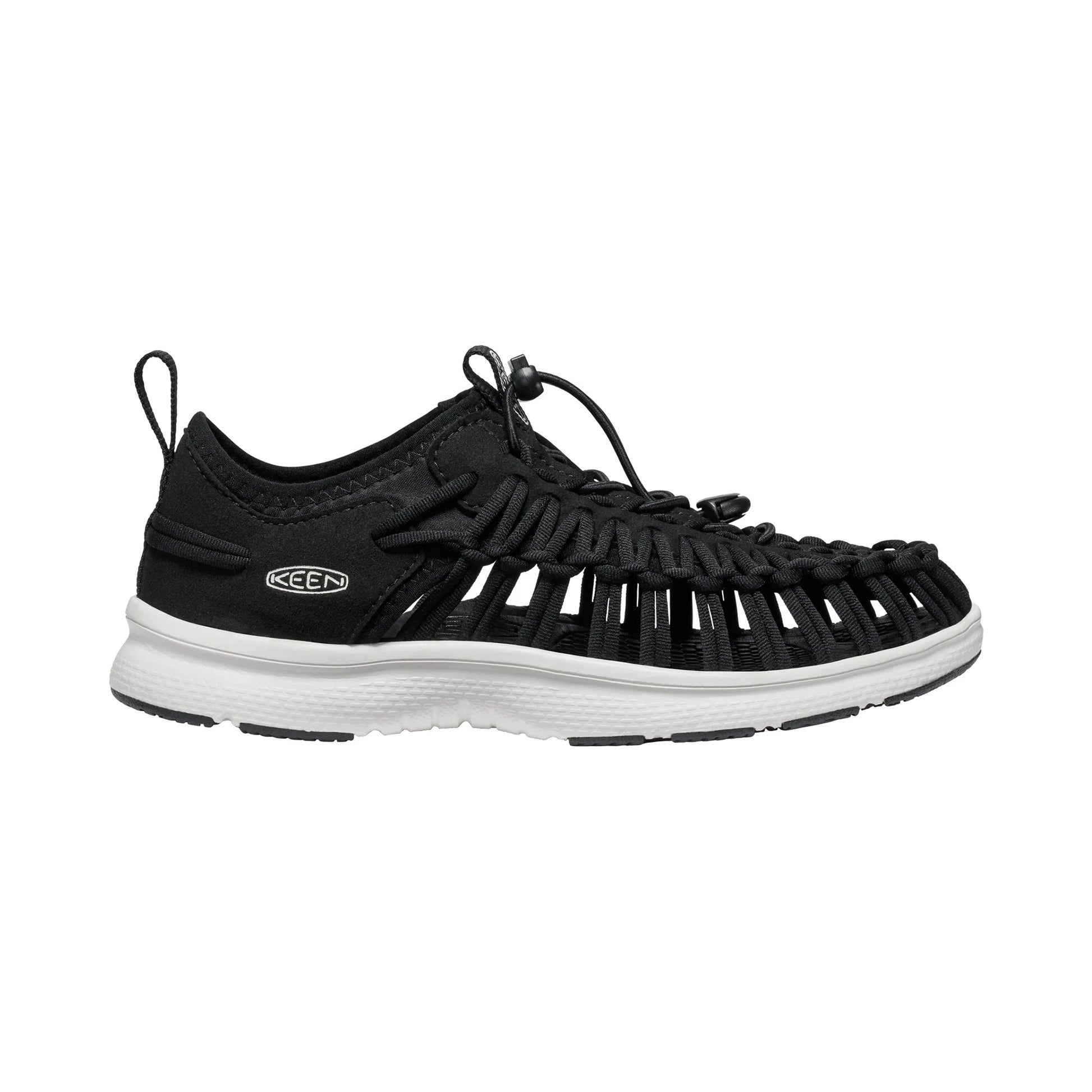 WOMEN UNEEK O3 FLAT SANDALS BLACK /STAR WHITE - Sole Therapy
