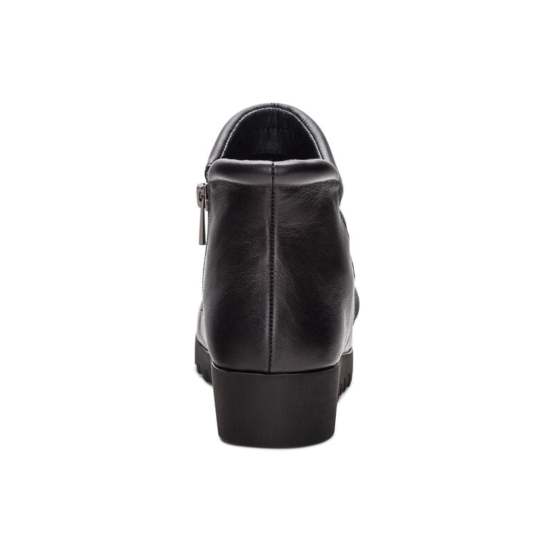 Zoey Slip-On Women Boots Black Leather - Sole Therapy