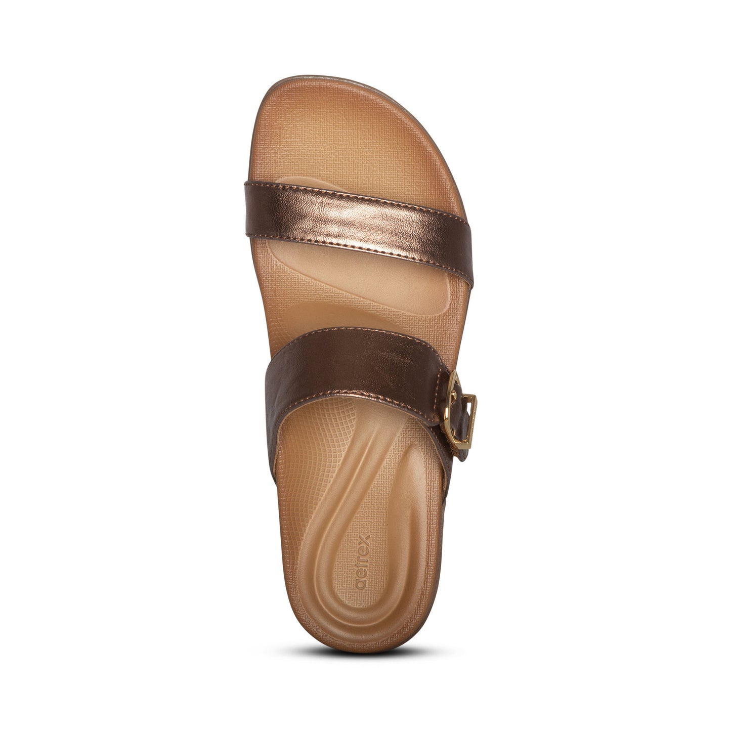 AETREX WOMEN'S MIMI ADJUSTABLE SLIDE - BRONZE