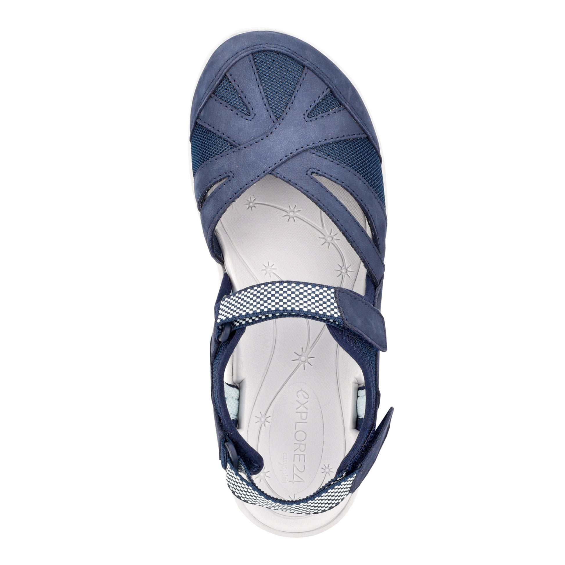 Easy Spirit Ladies Sandals Seespalsh - Medium Blue - Sole Therapy