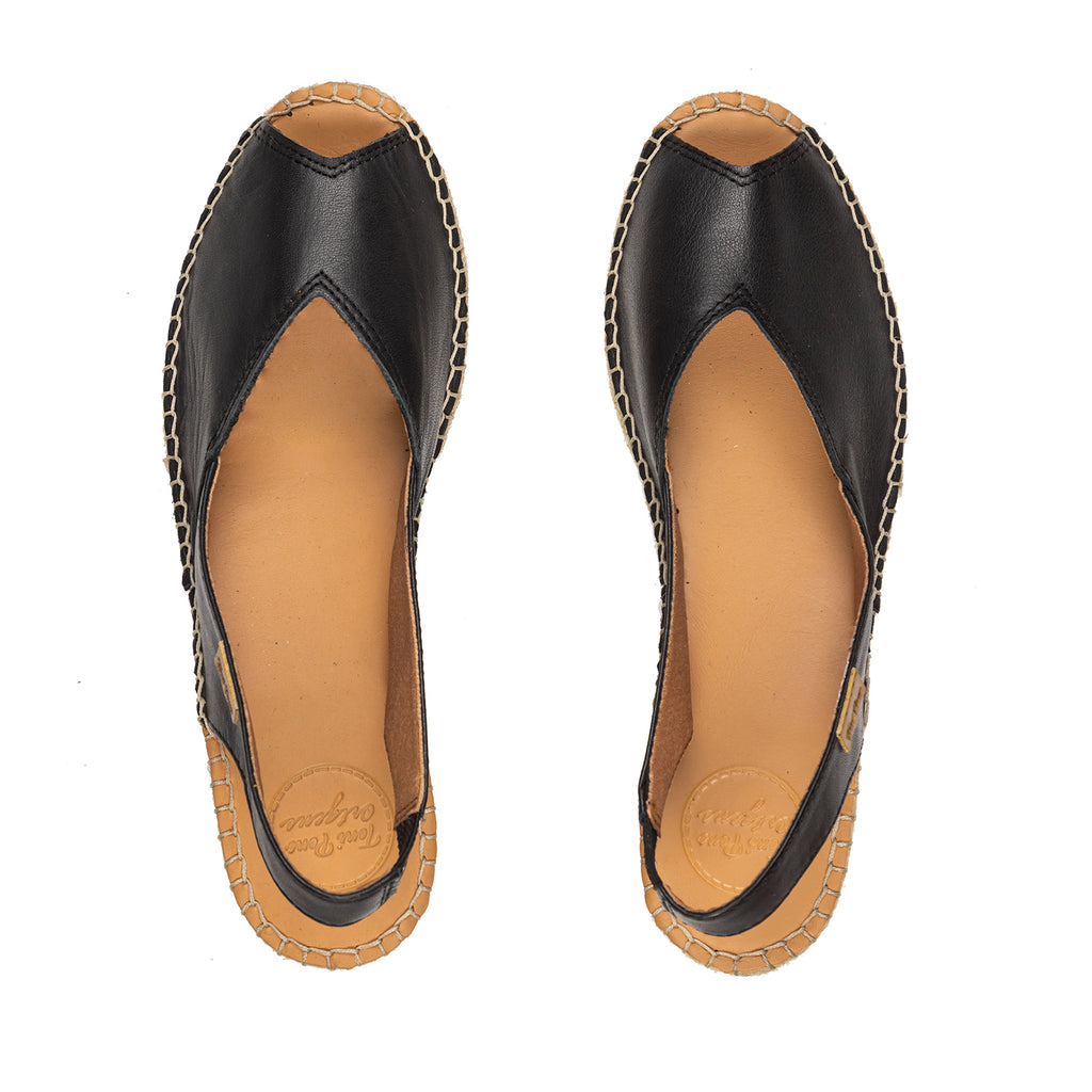 TONI PONS BERNIA LADIES SANDAL BLACK LEATHER