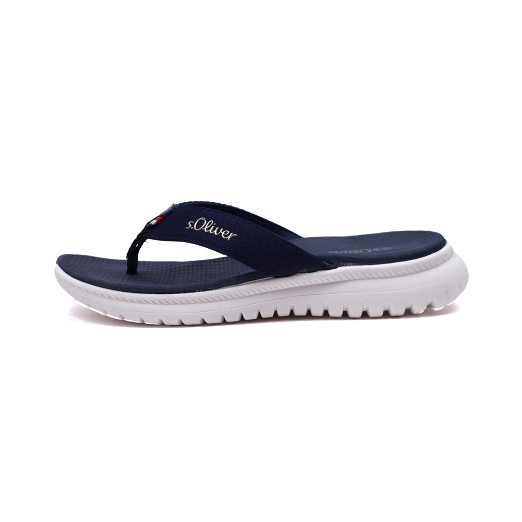 S. Oliver Women's Comfortable Flip-Flop Sandals Navy