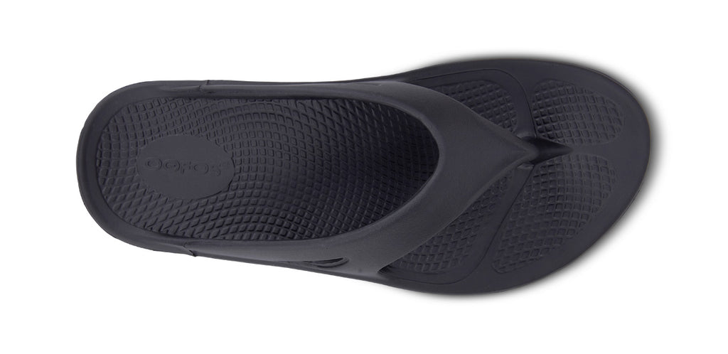 OOFOS MEN'S OORIGINAL THONG SPORTS SANDAL- BLACK