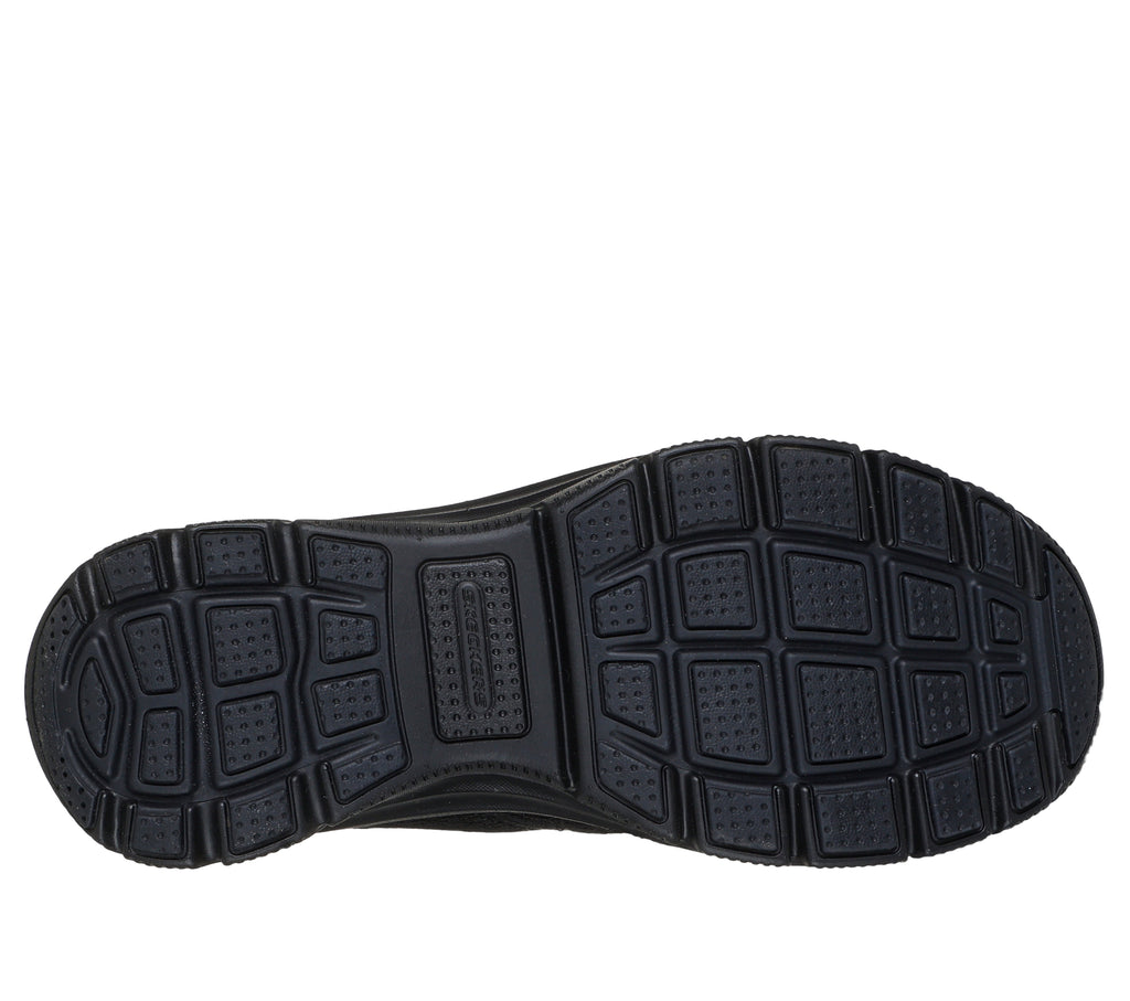 SKECHERS WOMEN'S EASY GOING SLIP-ON SHOES - BLACK/BLACK