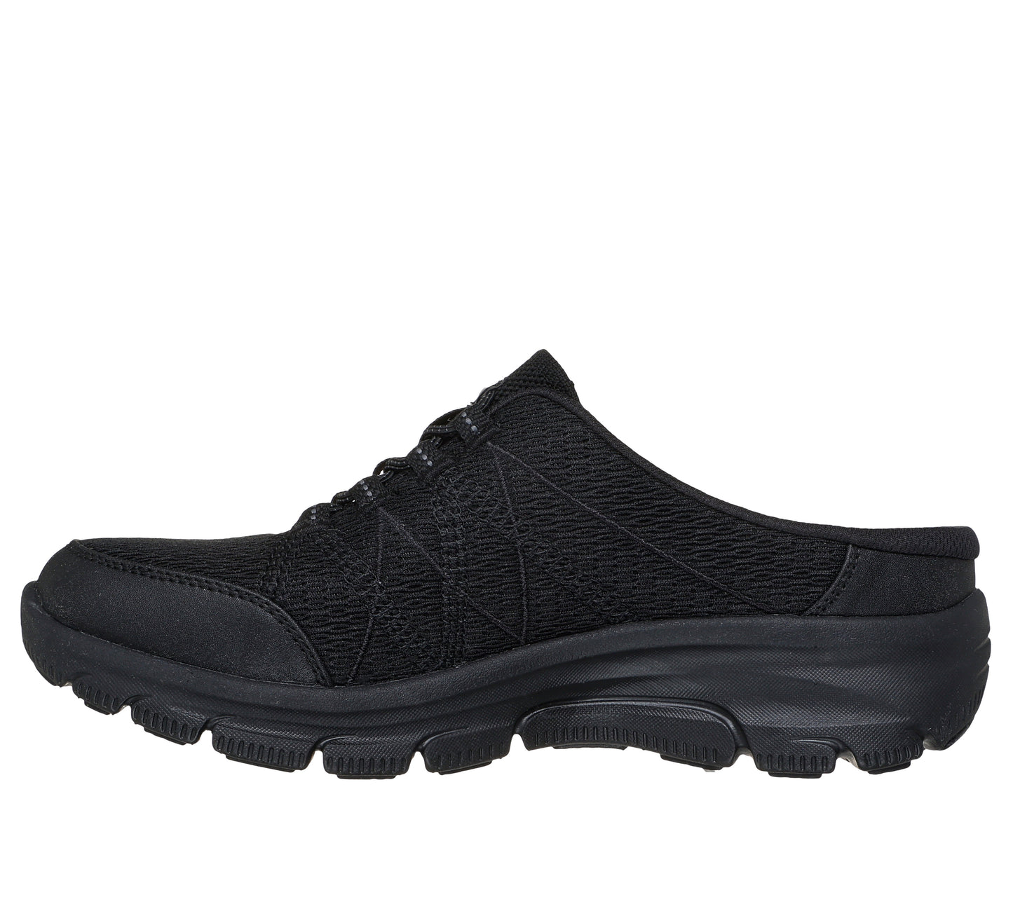 SKECHERS WOMEN'S EASY GOING SLIP-ON SHOES - BLACK/BLACK