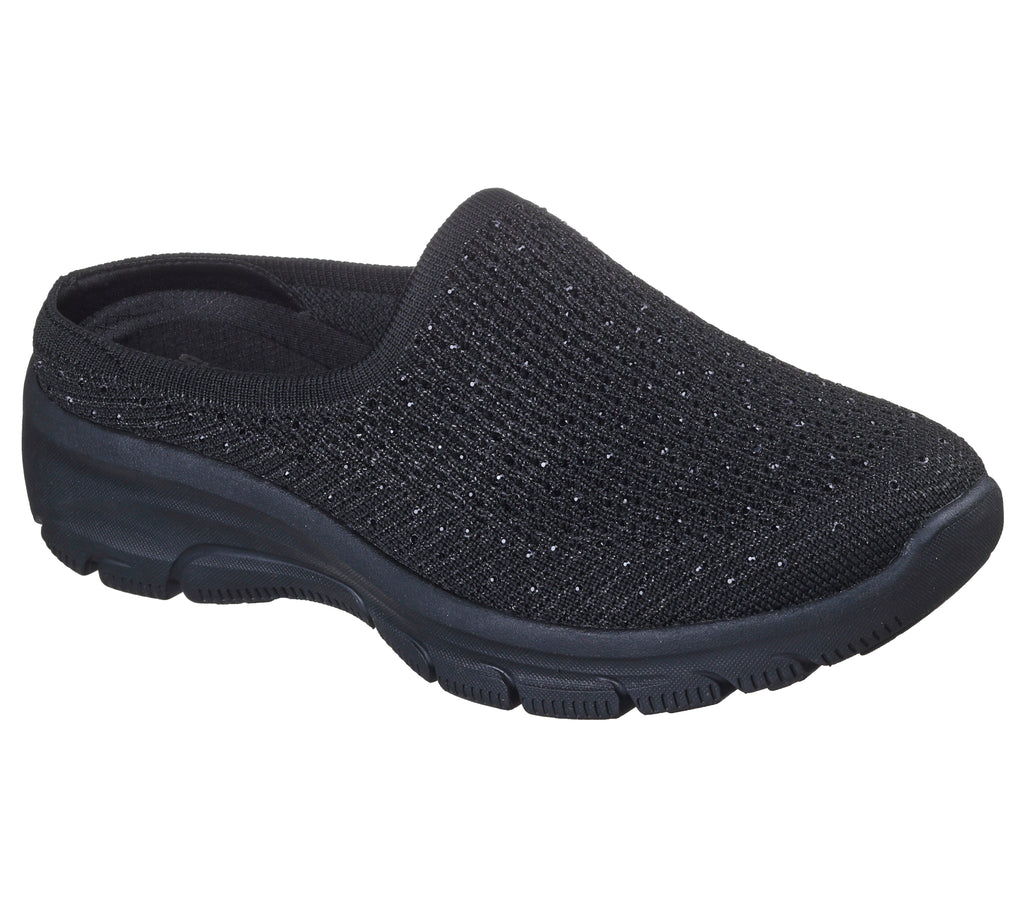 SKECHERS WOMEN'S EASY GOING SLIDE - BLACK/BLACK