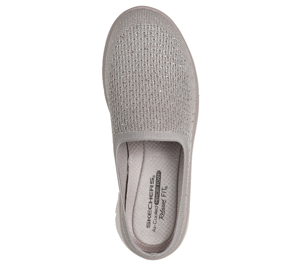 SKECHERS WOMENS EASY GOING SLIDE - TAUPE