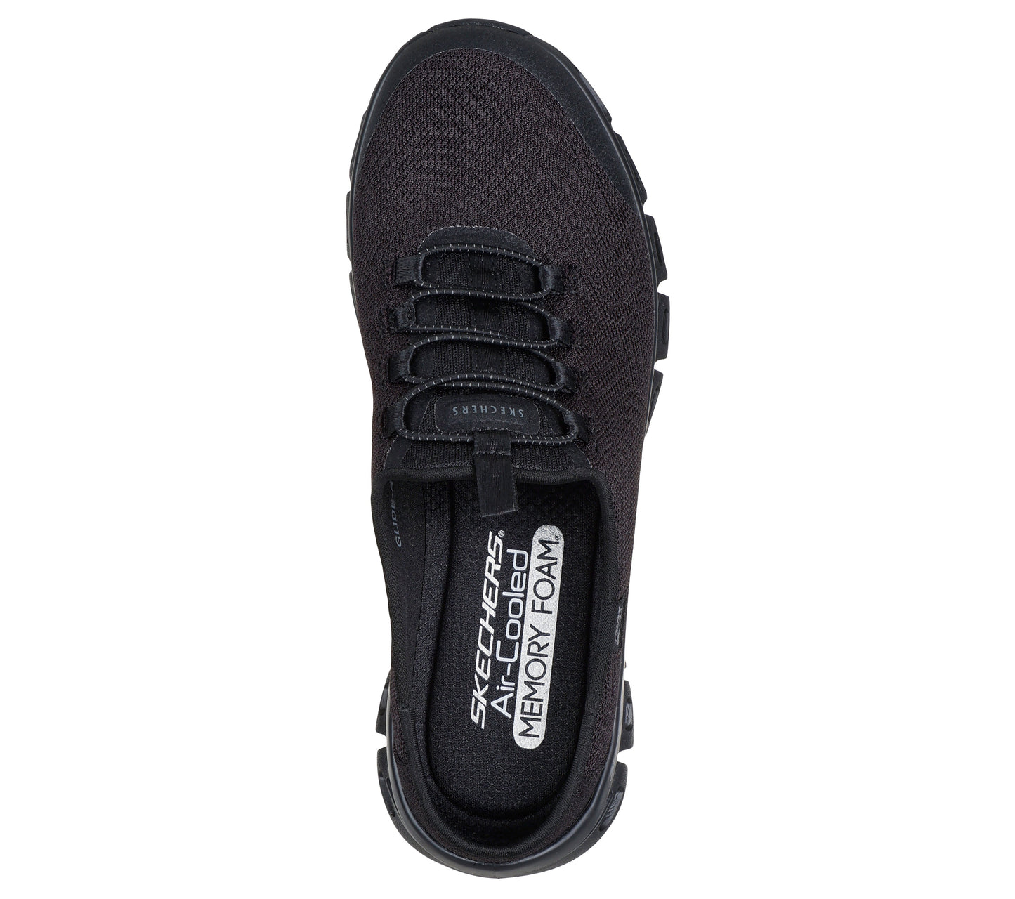 SKECHERS WOMENS SHOES BUNGEE-BLACK/BLACK