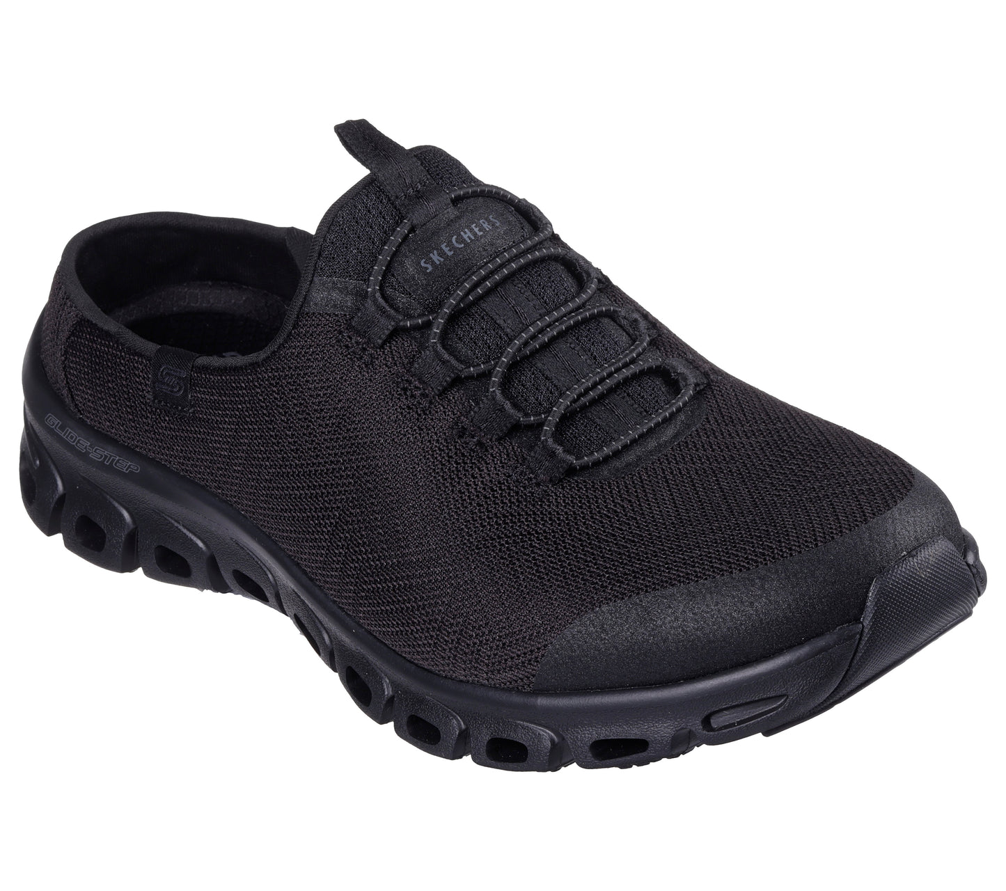 SKECHERS WOMENS SHOES BUNGEE-BLACK/BLACK