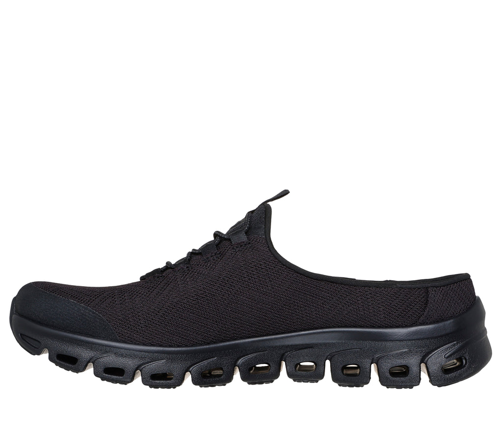 SKECHERS WOMENS SHOES BUNGEE-BLACK/BLACK