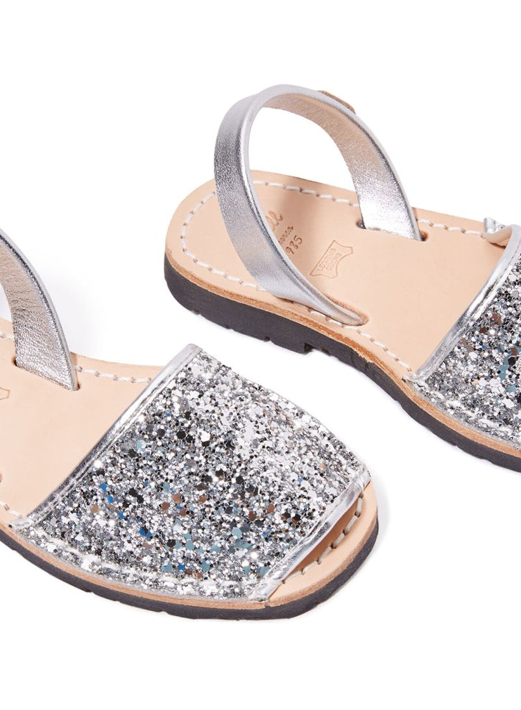 CASTELL IKER  GLITTER KIDS SANDAL GLITTER/SILVER