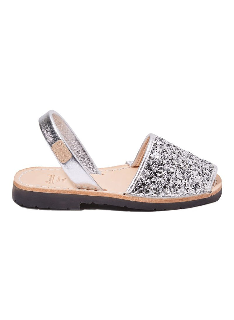 CASTELL IKER  GLITTER KIDS SANDAL GLITTER/SILVER