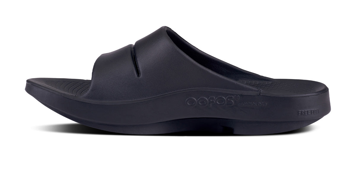 OOFOS MEN'S OOAHH SLIDE SANDAL-BLACK