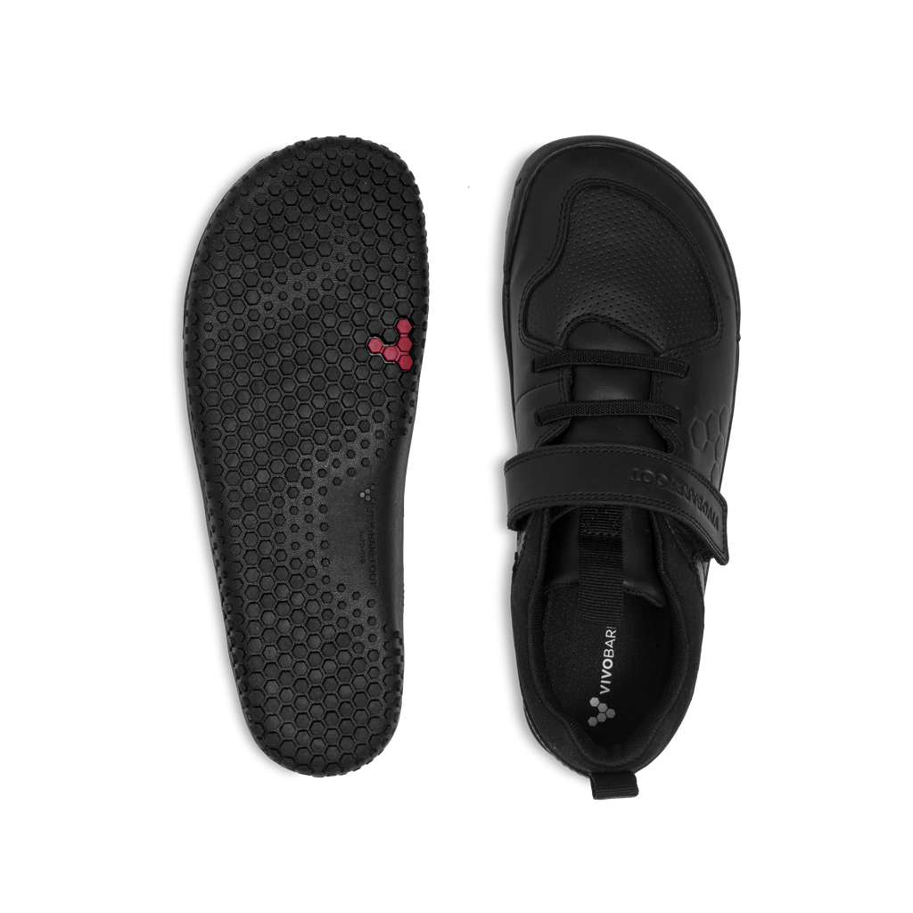 Vivobarefoot Primus Ludo School Junior  Obsidian