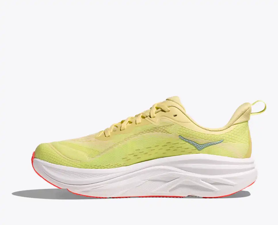 HOKA MENS SPORTS SHOES SKYFLOWSUNLIGHT / NEON YUZU