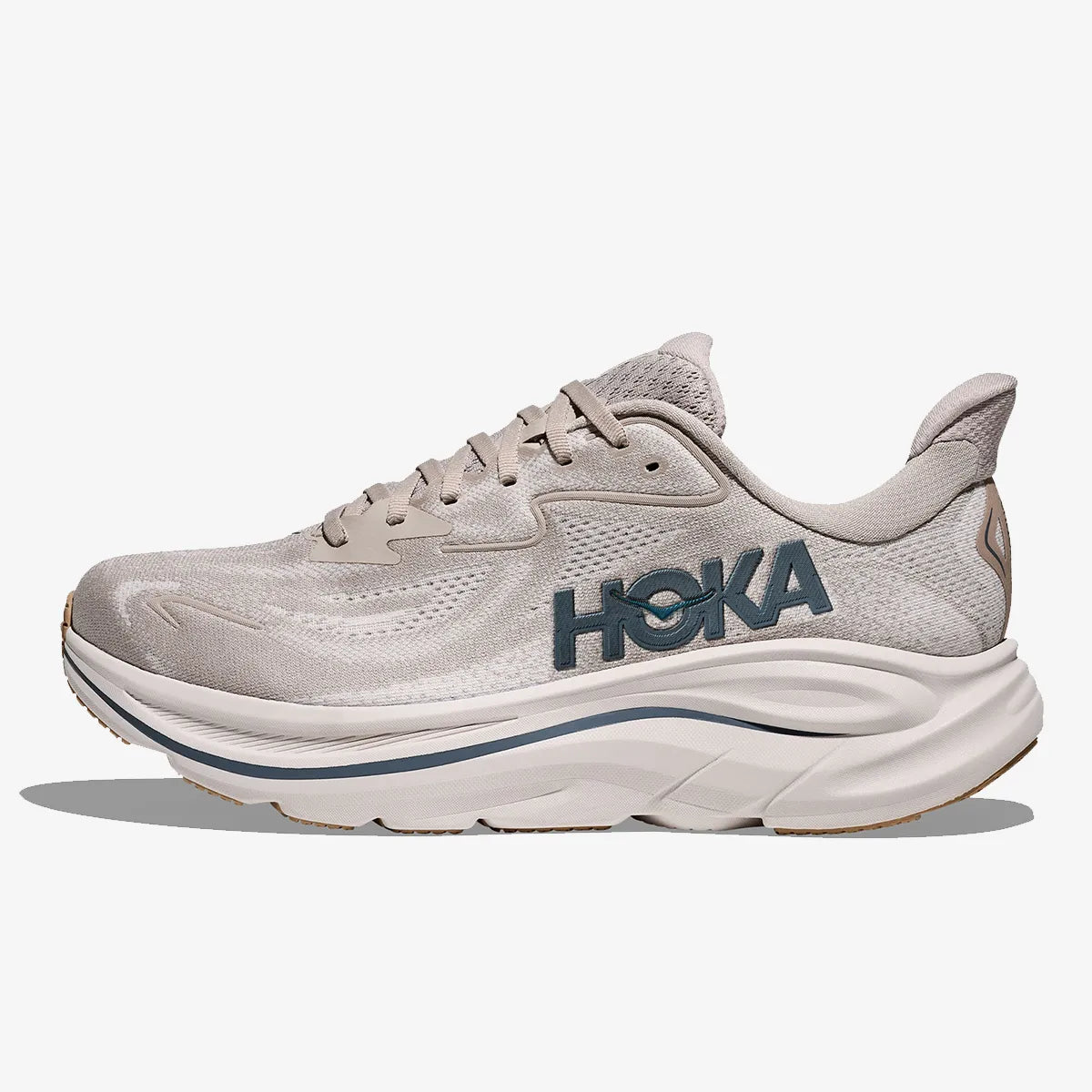 HOKA MENS CLIFTON 10 ROAD RUNNINGPUTTY / GROUT