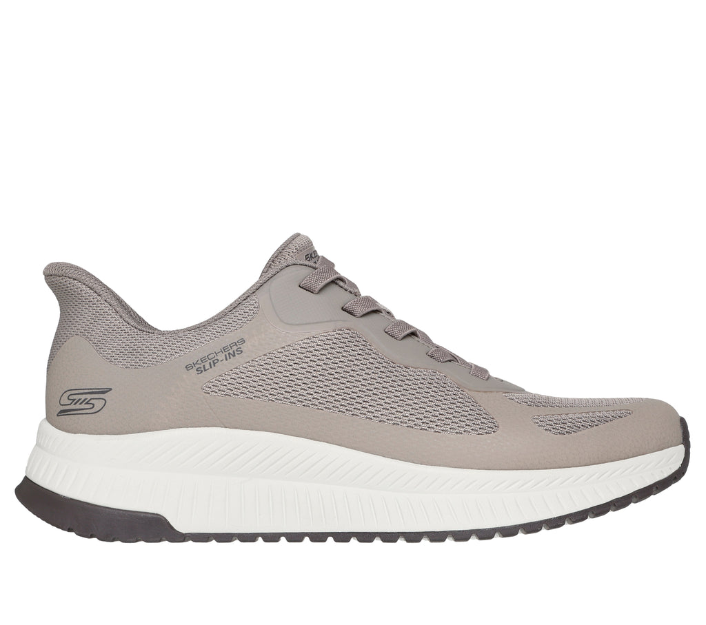 SKECHERS MEN'S BOBS SQUAD 4 - DARK TAUPE