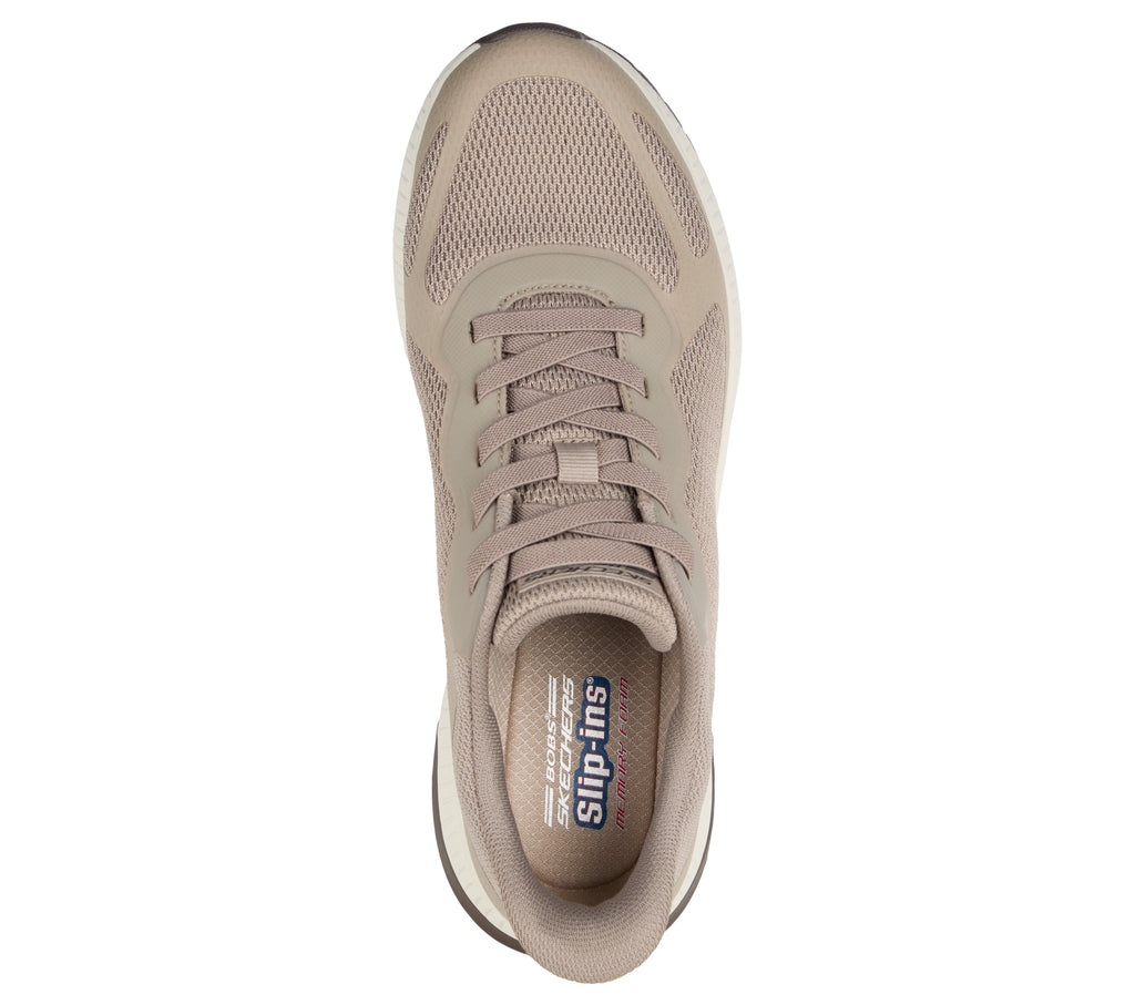 SKECHERS MEN'S BOBS SQUAD 4 - DARK TAUPE