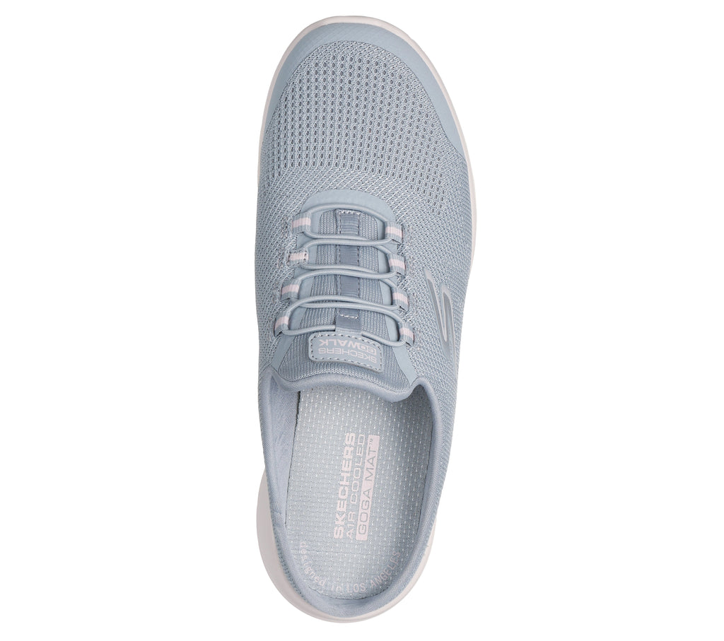 SKECHERS WOMEN'S GO WALK JOY - WHITE/SILVER