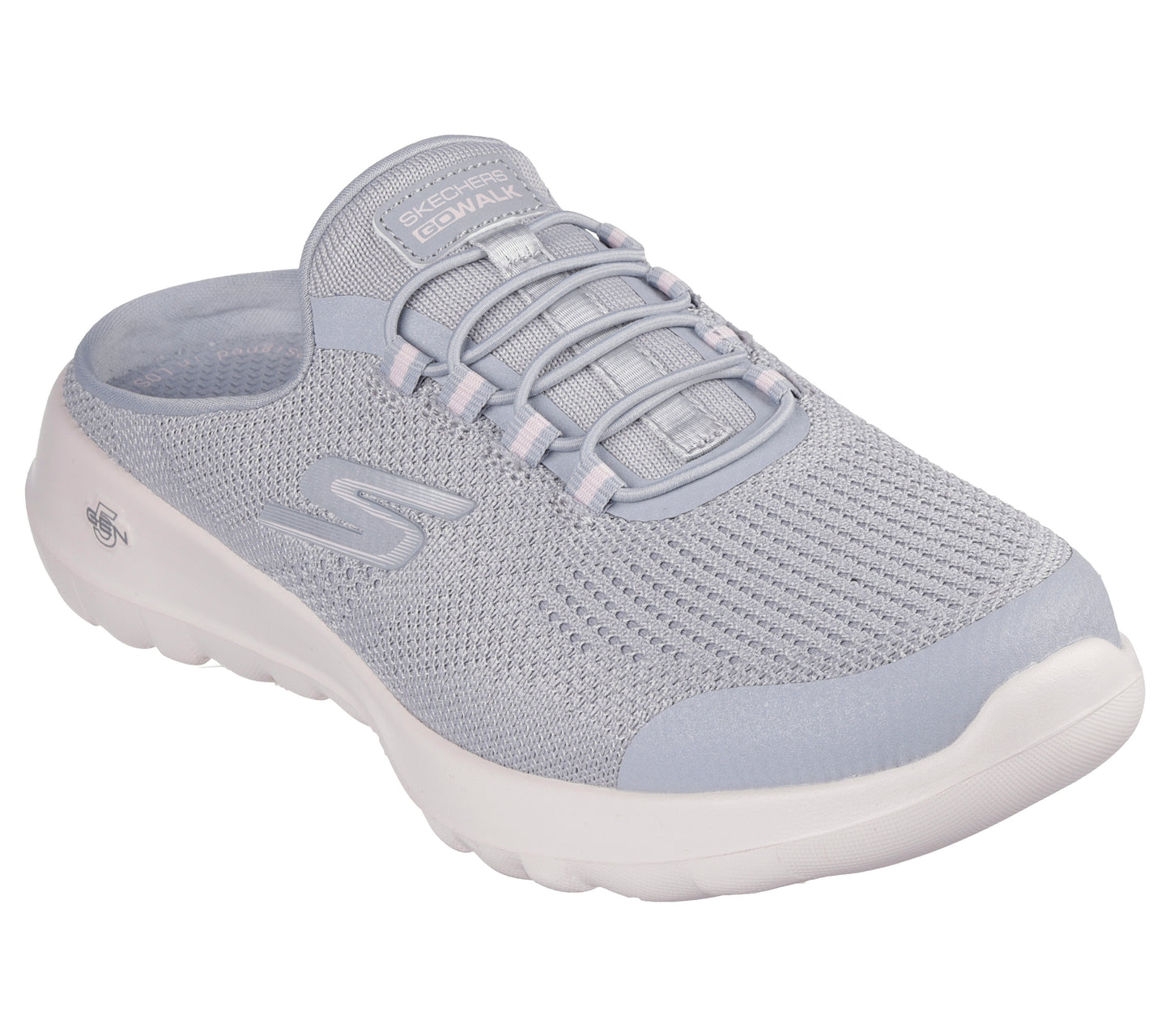 SKECHERS WOMEN'S GO WALK JOY - WHITE/SILVER