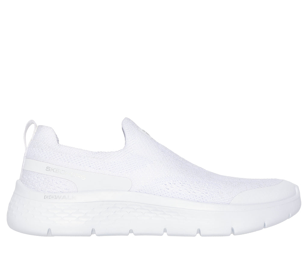 SKECHERS WOMEN'S GO WALK FLEX SLIP-ON SHOES  - WHITE