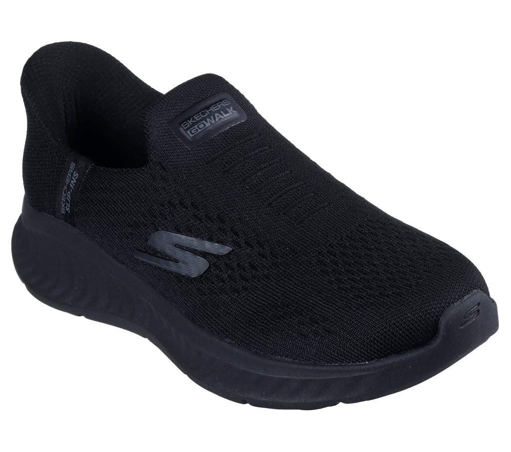 SKECHERS WOMEN'S GO WALK NOW WALKING SHOES - BLACK/BLACK
