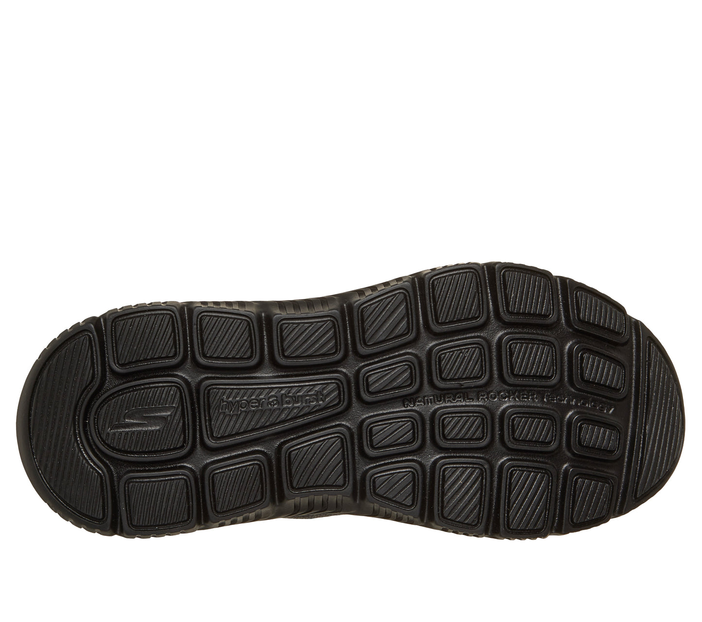 SKECHERS WOMEN'S GO WALK MAX CUSHIONING HYPER BURST - BLACK/BLACK