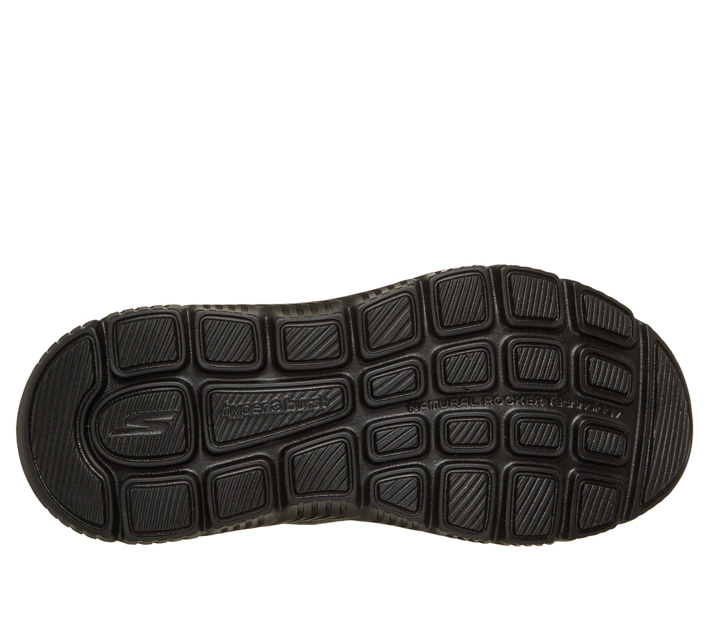 SKECHERS WOMEN'S GO WALK MAX CUSHIONING HYPER BURST - BLACK/BLACK