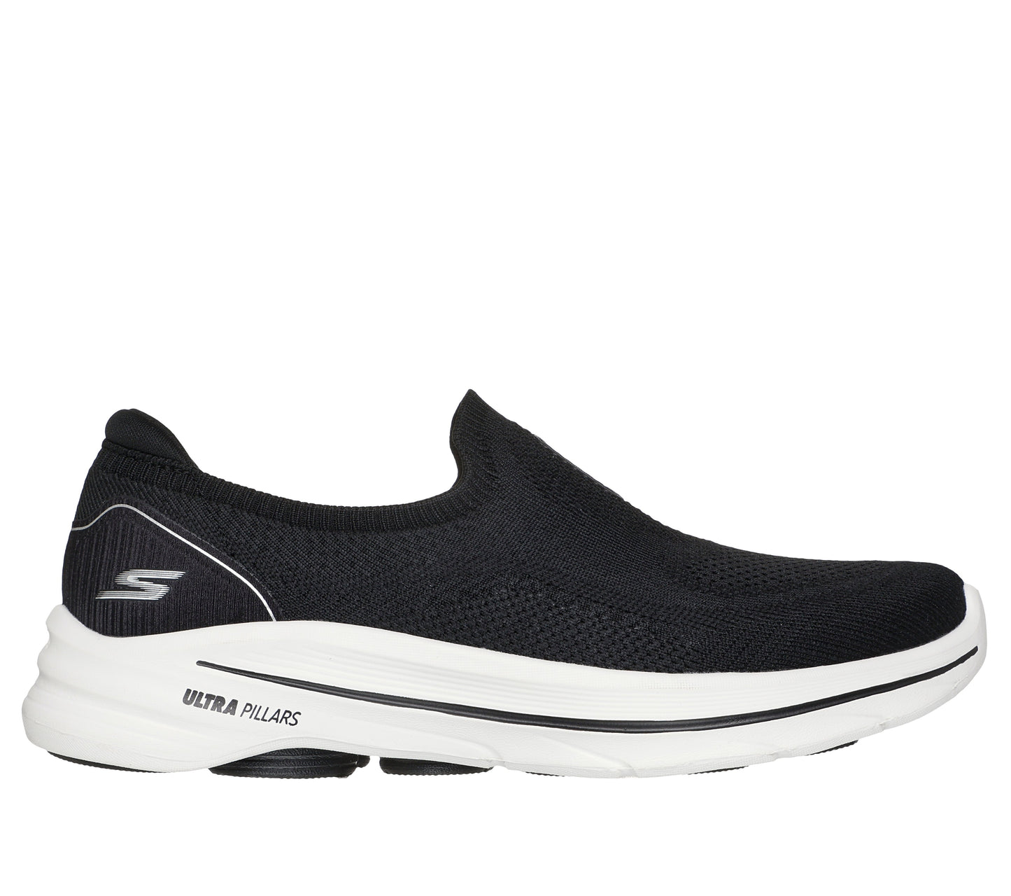 SKECHERS WOMEN'S GO WALK 8 - BLACK/WHITE
